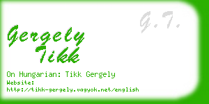 gergely tikk business card